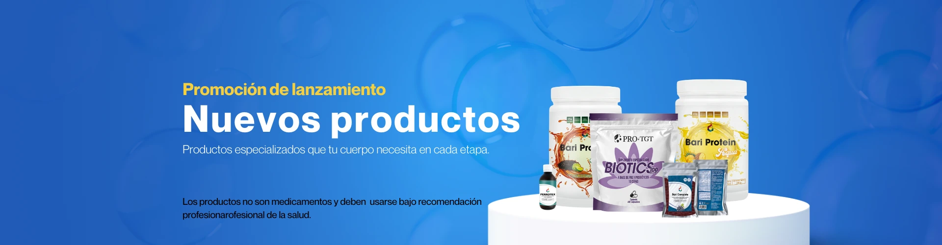Nuevos Productos banner - Nutrire Bariatra